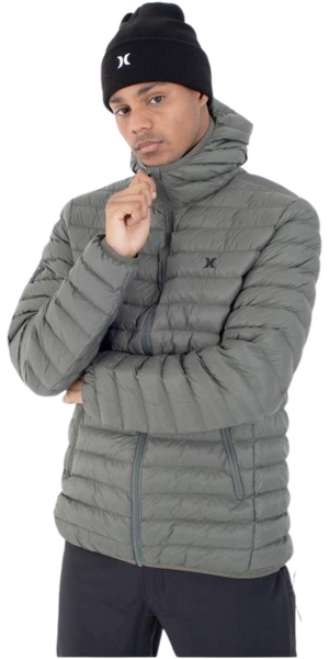 2026 Hurley Mens Campbell Puffer Jacket MJKEU00031 - Cargo